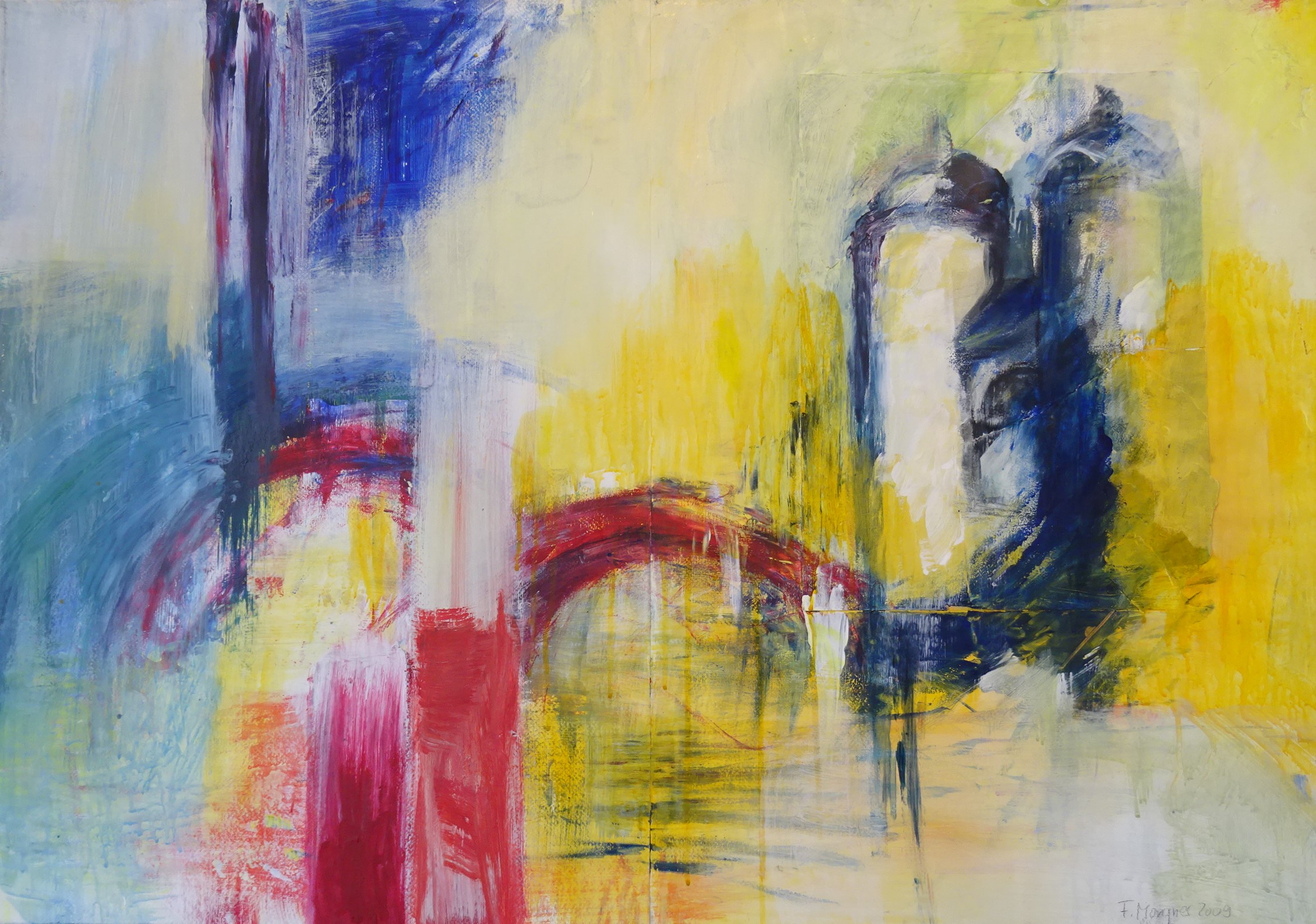 Bild von Franziska Morgner-Fanderl - Heidelberg, Acryl, 100 x 70